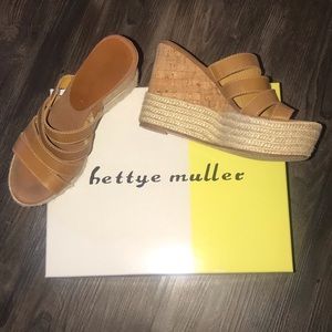 Bettye Muller Tan Platform